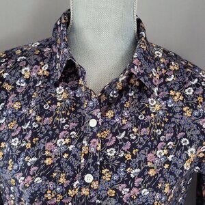 L.L. Bean Floral 34 sleeve shirt